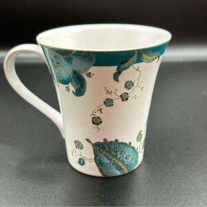 222 FIFTH Eliza Teal Fine Porcelain Mug PTS International